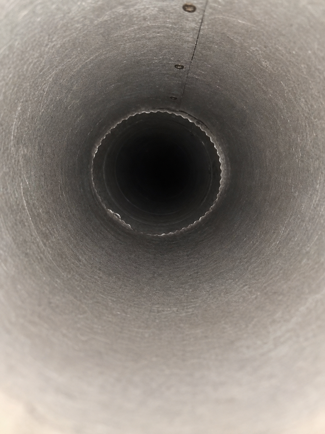 Clean dryer vent duct after cleaning